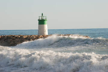 phare et tempete