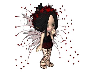 Obraz premium Cute Toon Valentine Fairy - 1