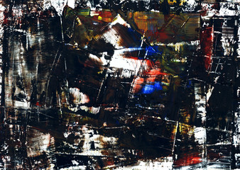 Hand-painted background. SELF MADE.