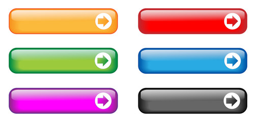 Fototapeta premium Rectangular Buttons (various colours)