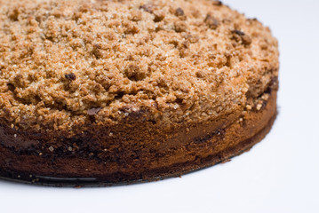 Freshly baked cinnamon streusel coffee cake