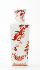 Colorful Oriental umbrella stand.