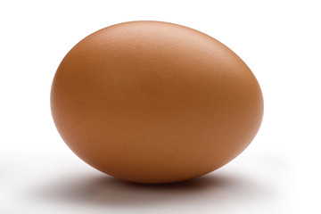 yellow egg isolated on white background