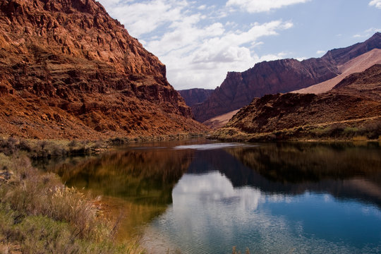 Colorado River At Lees Ferry Crossing