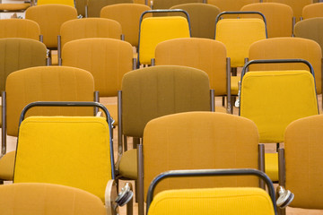Fototapeta premium empty brown seats