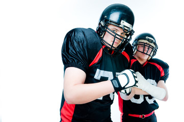 Two American football players