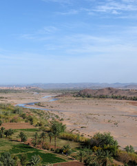 paysage de la vallée du draa au maroc