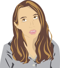 bored teen illustration