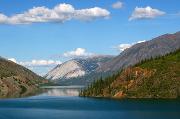 Fototapeta na wymiar White Mountain, Reflected in a Lake