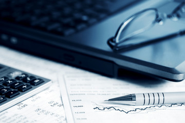 Stock market reports.