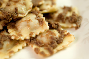 Agnolotti con sugo particolare