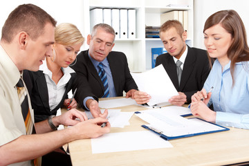 Business group at the meeting