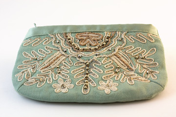 Purse on a white background