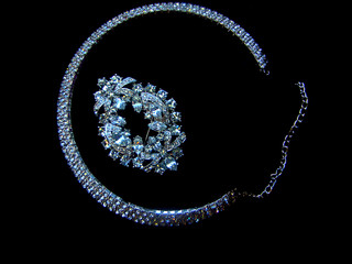 Brooch and necklace