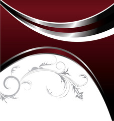 beautiful illustration of an abstract floral background