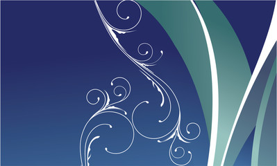 beautiful illustration of an abstract floral background