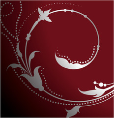 beautiful illustration of an abstract floral background