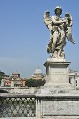 Fototapeta na wymiar angel statue in rome