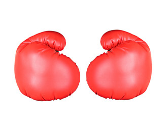 Boxing gloves isolated on white