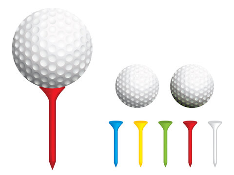 Golf balls and tees