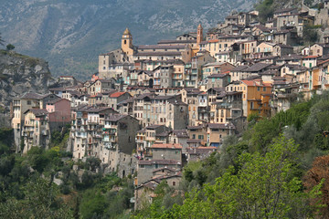 Naklejka premium Village perché de Saorge