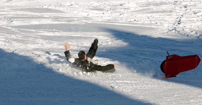 Chute &agrave; la neige