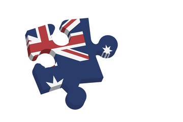Fototapeta premium Australian puzzle
