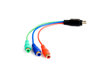 S-video converter isolated on white