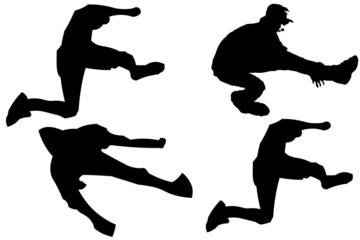 Pictogramme homme qui saute