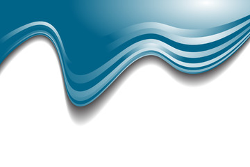 Blue wave modern pattern