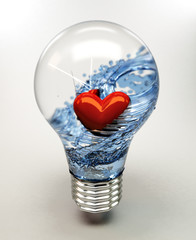 corazón en bombilla © juanjo