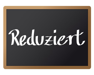 Obraz premium Hinweistafel - Reduziert