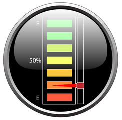 Fuel level device empty