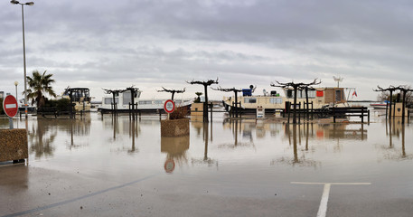 Stitched Panorama d'inondation