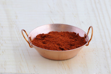 Fry pan with paprika