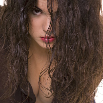 Fototapeta hair and breast