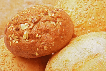 Closeup of fresh bread.