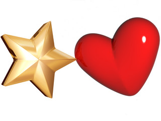 star & heart