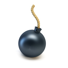 bomb isolated 3d rendering