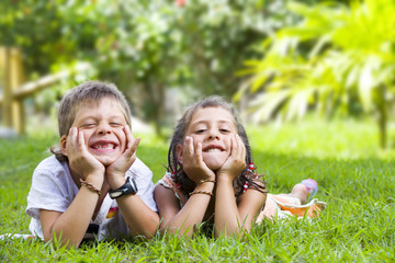 Obraz premium two kids