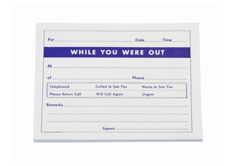 Telephone Message Pad