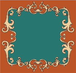 beautiful vintage illustration of a floral background