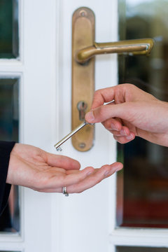 handing over house key