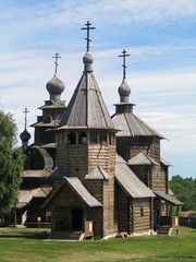 Russia. Suzdal. Museum of wooden architecture