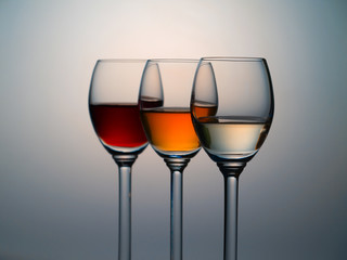 three glasses