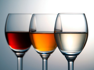 three glasses