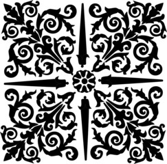 black square abstract illustration