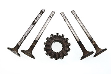 details of the old engine,valves and gear