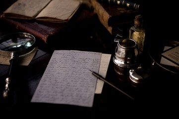 Writing a Letter in Victorian Times