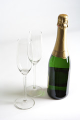 champagne and glasses